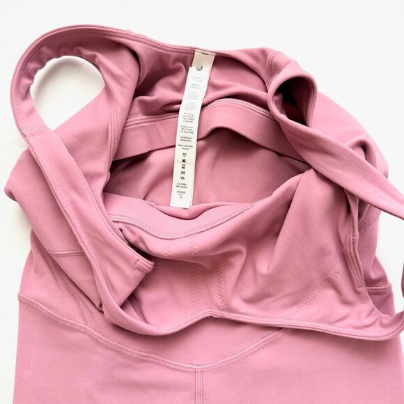 Lululemon Align Bodysuit 8" Length Velvet Dust Womens size 4 Sleeveless Workout - Picture 6 of 9